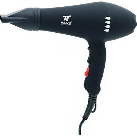 Asciugacapelli Thulos Ionic con luci LED. 2000 W. Include diffusore e concentratore.