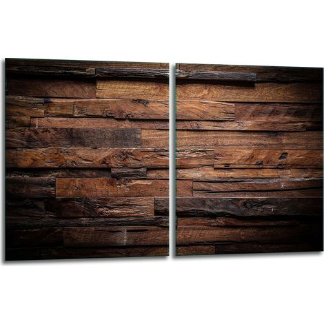 2 plaques de protection en verre pour poêle 40x52 bois (1/5)
