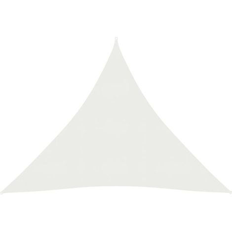 Voile d'ombrage - Toile solaire - Voile de parasol 160 g/m² Blanc 4x4x4 m PEHD Chic-210764 (1/5)