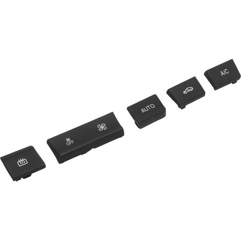 Lot de 5 autocollants de remplacement pour boutons de commande de chauffage/climatisation des modèles des séries 1, 2, 3 et 4 (modèles F) (1/5)