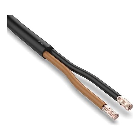 5 m vehicle cable, 2 x 1.5 mm², round cable with 2 wires black/brown, electric cable FLYY (1/5)