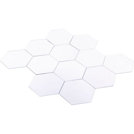 Autocollant mural acrylique effet miroir 3D, 12 pièces, déco maison moderne amovible DIY (1/5)