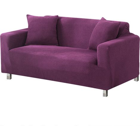 Housse de canapé élastique pour fauteuil, protection anti-poussière et anti-taches, tissu doux polyester spandex, lavable en machine (1/4)