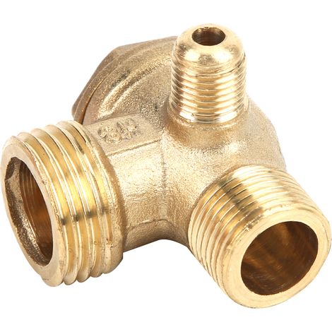 Clapet anti-retour silencieux en laiton sans huile 1/2 3/8 M10 Accessoires pour pompe à compresseur d'air (1/5)