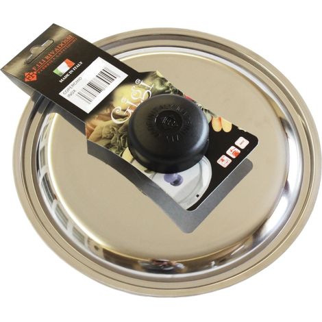 Coperchio per pentole e padelle in acciaio inox 32 cm
