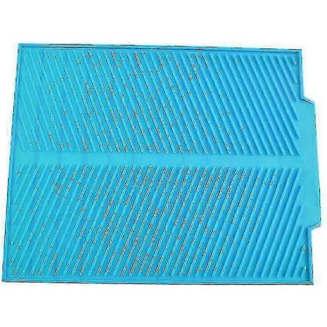 Tapis d'égouttage pliable en silicone pour vaisselle, dessous de plat, égouttoir. (1/5)