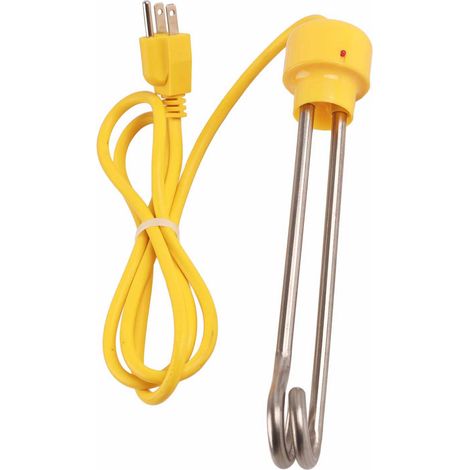 Chauffe-eau d'immersion portable 1000W en acier inoxydable pour chauffer café thé boisson, câble 1,5m (1/5)