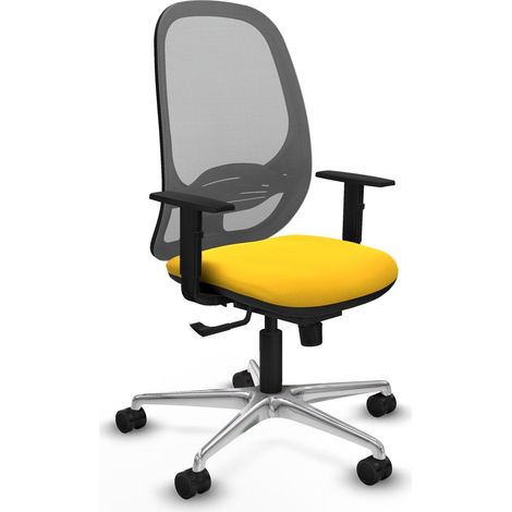 Silla de oficina piqueras y crespo Cilanco gris aluminio ergonómica (1/2)