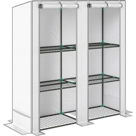 Three-Tier Mini Greenhouse - White