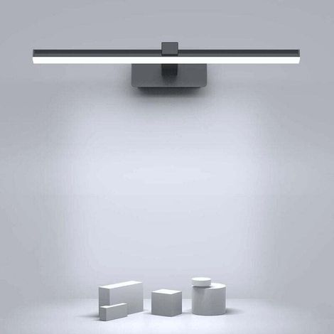 Lampe Miroir Salle de Bain LED 40cm Moderne - 9W 720lm Blanc Froid 6000K Aluminium/Plastique - AC100-240V pour Maquillage/Rasage (1/4)
