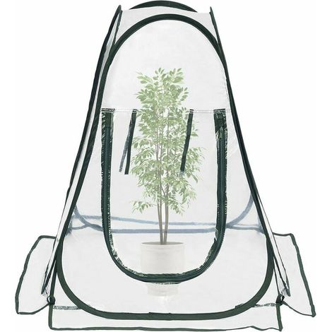 Tende da coltivazione in PVC per mini serre da giardino interne o esterne, piccola copertura portatile per piante da giardino 70 x 70 x 80 cm