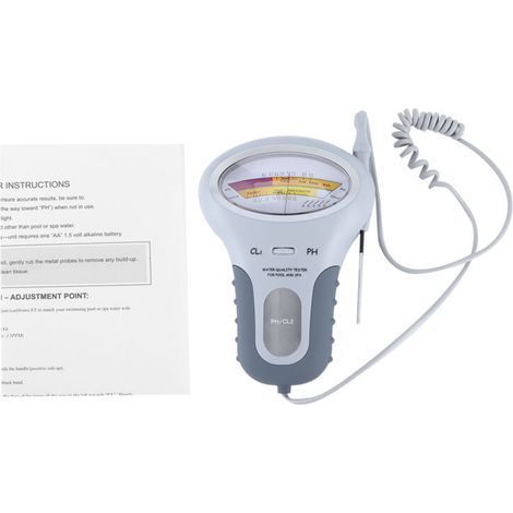Garden FutureTesteur de Qualité d'Eau pour Piscine - Mesure PH et Chlore Résiduel - Précis et Fiable - Expédition Rapide Sans Batterie - PC102-KZQ (1/3)