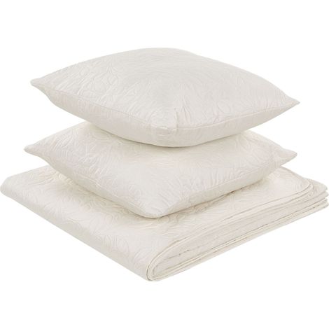Bedspread with Cushions RUDKHAN 140 x 210 cm Off-White (1/5)
