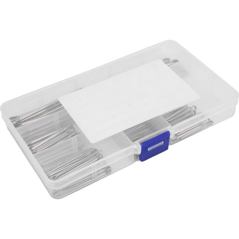 Assortiment de 120 goupilles fendues en acier inoxydable, 6 spécifications, quincaillerie automobile universelle (1/5)