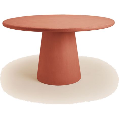 Table à manger en Enduit minéral à l'effet béton ELIZ (1/4)