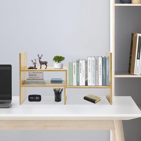 Schreibtisch Schreibtisch Bücherregal, Multipurpose Schreibtisch Aufbewahrungsregal, kleiner Raum Aufbewahrungsregal, Büro, Zuhause, Küche, 60  17  35cm