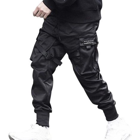 Lässige Herren-Haremshose, Hip-Hop-Jogginghose, Cargohose mit mehreren Taschen – XL (1/5)