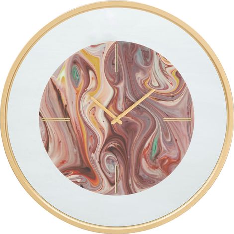 Orologio da Muro Mirror Mix Ø60x5 cm in Ferro MDF e Vetro Multicolor (1/5)