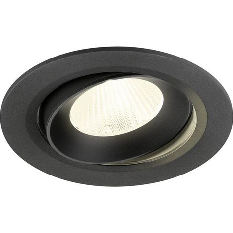 Encastré downlight NUMINOS® MOVE L intérieur 4000 K 40° IP20 rond noir - SLV - 1009849