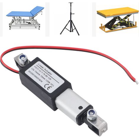 Actuateur Linéaire Électrique - Moteur Mini Actuateur Linéaire 12V, Course 15mm, Force 120N, Matériaux ABS et Aluminium, pour Canapé et Fauteuil Massant (1/5)