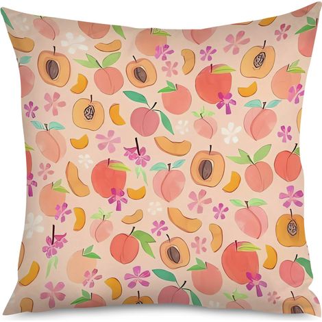 Housse de Coussin Imprimé Pêches Maison (1/5)