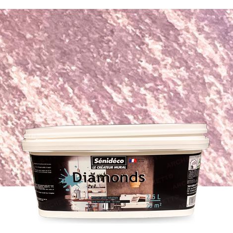 Peinture décorative sablée métallisée - DIAMONDS 2,5L pour 20m² coloris Magic (1/5)