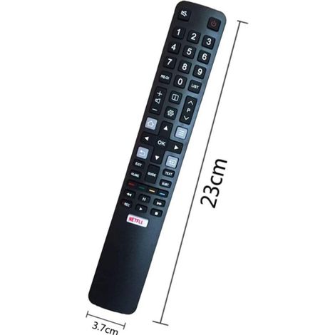 telecommande tcl rc802n 1 unite abs infrarouge pour smart tv 4k uhd 23x36x15cm (1/5)