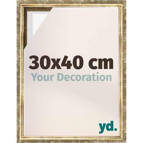 Your Decoration - Cadre flottant - Or Antique - Cadre en caisse américaine pour toile sur chassis - MDF - Lyon (1/5)
