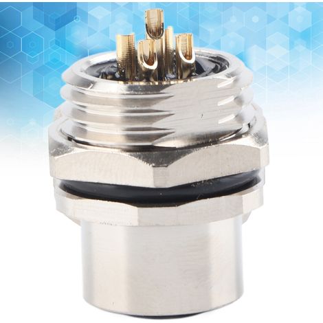 M12-B-S5 Frontmontagebuchse mit wasserdichtem M12-Stecker (1/5)