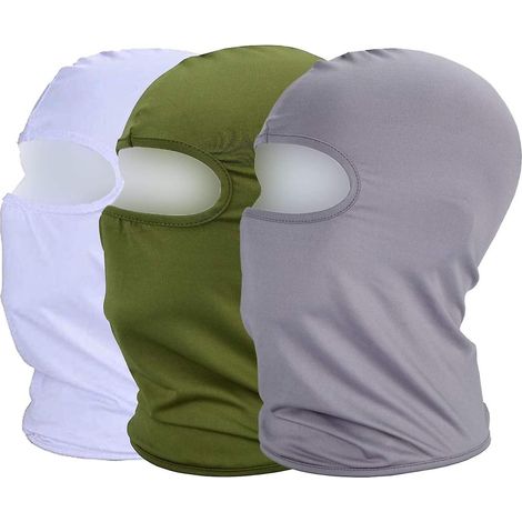 3-pcs-protection Uv Cagoule De Cyclisme Masque Lger Mince En Lycra Tissu Coupe-vent Respirant Sports D'extrieur Masque Complet (1/4)