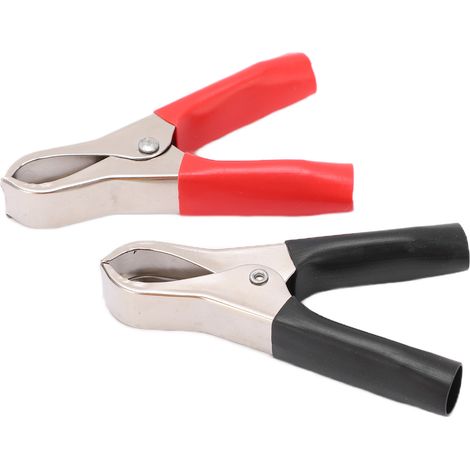 Lot de 2 Pinces de Batterie U59 30A, Serre-fils 300W Onduleur, Accessoire de Test Électrique, Bornes Rouge et Noir (1/5)