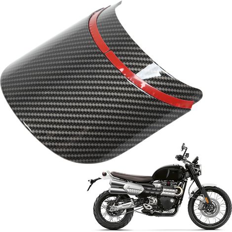Kotflügelverlängerung aus strukturierter Kohlefaser für Triumph Scrambler 1200XC 2019 Motorrad (1/5)