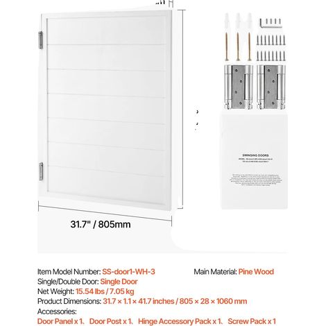 Puerta de doble hoja, construcción de madera maciza, mecanismo de cierre automático, tipo 1 (1/2)