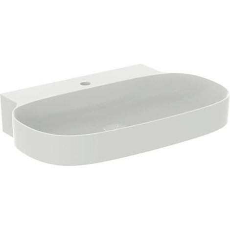 Lavabo Linda-X 1 vasque sans trop-plein 750x500x135mm Blanc soie