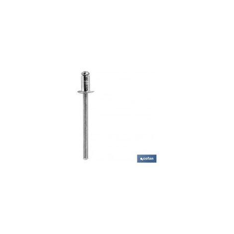 Pack mit 1000 normalen Aluminium-Rivets 4 x 8 mm