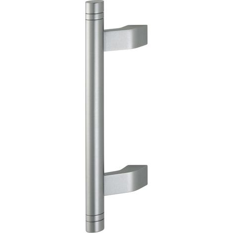 HOPPE 5004DR BA 210 mm L Aluminium Haustür, Objekttür stahlfarbig matt