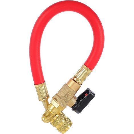 Kältemittelschlauch zum Befüllen von R134a-Klimaanlagen – 29 x 3 cm – Rot (1/4)