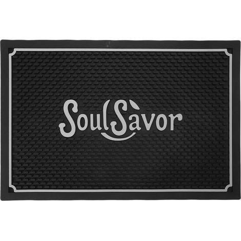 Tapis de bar à café en silicone anti-gouttes pour plan de travail de cuisine, imperméable et antidérapant, 45 x 30 cm (1/5)