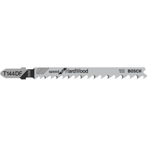 Lama per seghetto alternativo T 144 DF Speed per legno duro L.100mm punta dente 4-5.2mm BIM confezione da 25