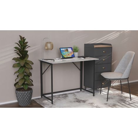 Ausziehtisch Morris 750x900x500 schwarz/beton TM SMART REGALY