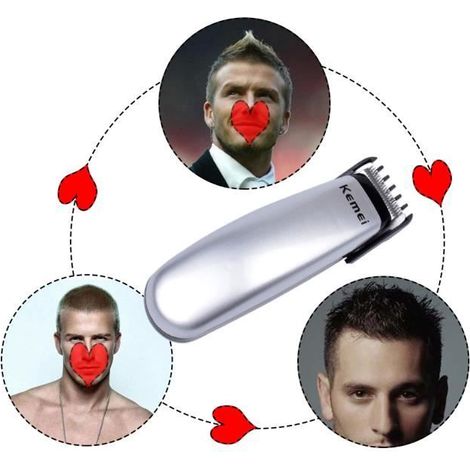 Tondeuse à Cheveux Pour Hommes / Enfants - Marque - Modèle - Batterie - Lame Précise - 3 Accessoires