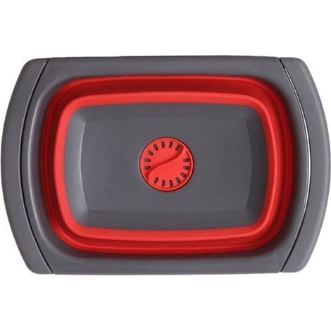 Longziming - Seau pliable - Bassine pliable en silicone - Bouchon de vidange intégré - Poignées extensibles - Silicone résistant - Design compact - Idéal pour le camping et les voyages - 1 pièce (1/5)