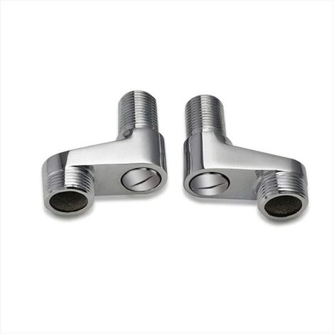 Lot de 2 adaptateurs de robinet de baignoire, bras pivotant, réglable, 1,9 cm, 1,27 cm, robinet de douche à griffe, accessoires mélangeurs de salle de bain, laiton massif-Fei Yu (1/5)