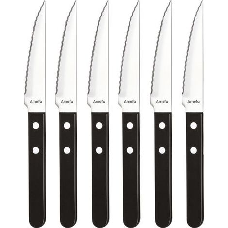 Coff Magnet 6 Ctx Steak Pizza Nero - Amefa
