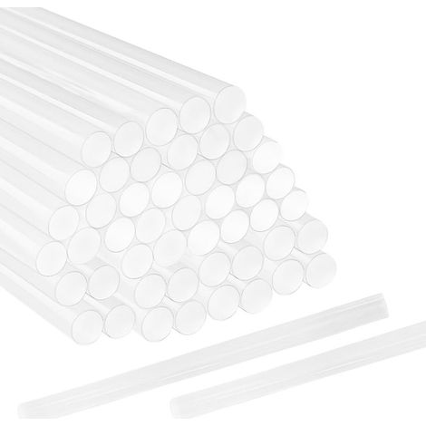 Paquet de 70 Bâtons de colle chaude taille,11mm x 150mm, bâtons de pistolet à colle chaude transparents pour la décoration de festival de réparation bricolage (1/5)