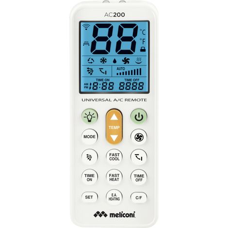 Mando aire acondicionado Meliconi AC200 blanco 5 cm (1/2)