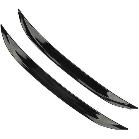 Garniture d'aile de voiture, noir brillant, protection de sourcil de roue, moulure de garniture, rebord universel (1/4)