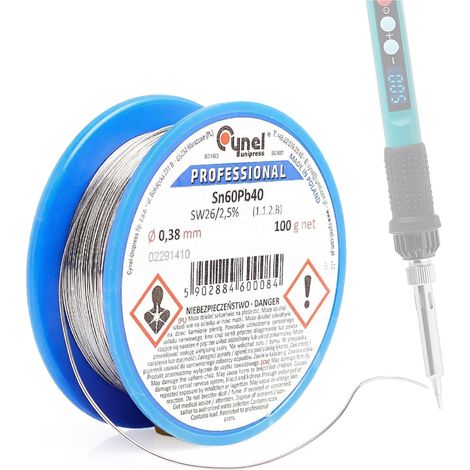 Estaño Cynel Sn60Pb40-SW26 0,38 100 g