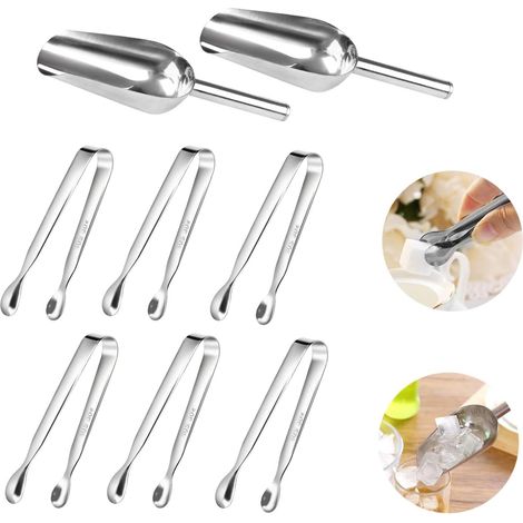 Pincettes À Sucre - Acier Inoxydable 304 - 11 Cm - Pour Buffet Sucré Glace Bonbons Thé Après-Midi - Lot De 6 (1/5)