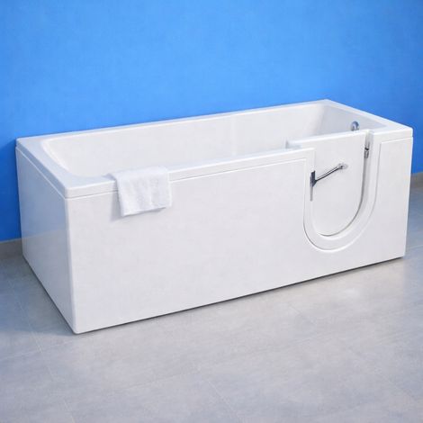 Vasca Con Sportello e Seduta Modello 17 Misura 170x70 cm Versione Sinistra Completa di Idromassaggio - FRASCIO